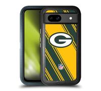 Head Case Designs Officially Licensed NFL Stripes Green Bay Packers Artwork Ultra-Armoured Shockproof Case [Military Grade Protection] Compatible With Google Pixel 8a