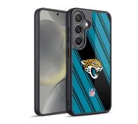 Head Case Designs Officially Licensed NFL Stripes Jacksonville Jaguars Artwork Gel Armour Case [Military Grade Protection] Compatible With Samsung Galaxy S24 5G