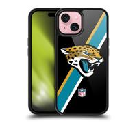 Head Case Designs Officially Licensed NFL Stripes Jacksonville Jaguars Logo Gel Armour Case [Military Grade Protection] Compatible With Apple iPhone 15