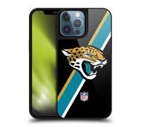 Head Case Designs Officially Licensed NFL Stripes Jacksonville Jaguars Logo Gel Armour Case [Military Grade Protection] Compatible With Apple iPhone 13 Pro Max