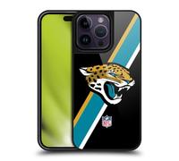 Head Case Designs Officially Licensed NFL Stripes Jacksonville Jaguars Logo Gel Armour Case [Military Grade Protection] Compatible With Apple iPhone 14 Pro Max