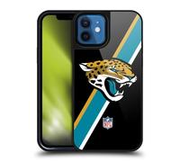 Head Case Designs Officially Licensed NFL Stripes Jacksonville Jaguars Logo Gel Armour Case [Military Grade Protection] Compatible With Apple iPhone 12 / iPhone 12 Pro