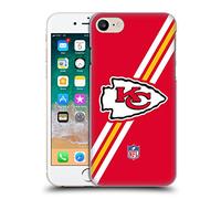 Head Case Designs Officially Licensed NFL Stripes Kansas City Chiefs Logo Hard Back Case Compatible With Apple iPhone 7/8 / SE 2020 & 2022