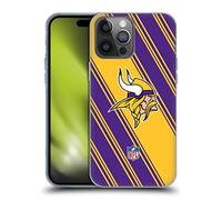 Head Case Designs Officially Licensed NFL Stripes Minnesota Vikings Artwork Gel Case [Military Grade Protection] Compatible With Apple iPhone 14 Pro Max