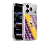 Head Case Designs Officially Licensed NFL Stripes Minnesota Vikings Artwork Gel Case [Military Grade Protection] Compatible with Apple iPhone 17 Pro and Compatible with MagSafe