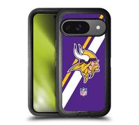 Head Case Designs Officially Licensed NFL Stripes Minnesota Vikings Logo Ultra-Armoured Shockproof Case Compatible With Google Pixel 9 / Pixel 9 Pro
