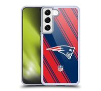 Head Case Designs Officially Licensed NFL Stripes New England Patriots Artwork Gel Case [Military Grade Protection] Compatible With Samsung Galaxy S22 5G