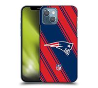 Head Case Designs Officially Licensed NFL Stripes New England Patriots Artwork Hard Back Case Compatible With Apple iPhone 13