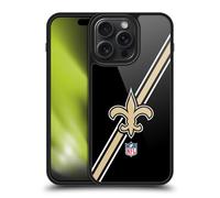 Head Case Designs Officially Licensed NFL Stripes New Orleans Saints Logo Gel Armour Case [Military Grade Protection] Compatible With Apple iPhone 15 Pro Max