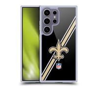 Head Case Designs Officially Licensed NFL Stripes New Orleans Saints Logo Gel Case [Military Grade Protection] Compatible with Samsung Galaxy S25 Ultra and Compatible with MagSafe