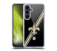 Head Case Designs Officially Licensed NFL Stripes New Orleans Saints Logo Gel Case [Military Grade Protection] Compatible With Samsung Galaxy S24+ 5G