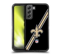 Head Case Designs Officially Licensed NFL Stripes New Orleans Saints Logo Ultra-Armoured Shockproof Case Compatible With Samsung Galaxy S22+ 5G