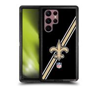 Head Case Designs Officially Licensed NFL Stripes New Orleans Saints Logo Ultra-Armoured Shockproof Case Compatible With Samsung Galaxy S22 Ultra 5G