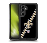Head Case Designs Officially Licensed NFL Stripes New Orleans Saints Logo Ultra-Armoured Shockproof Case Compatible With Samsung Galaxy S24+ 5G