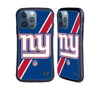 Head Case Designs Officially Licensed NFL Stripes New York Giants Logo Hybrid Case Compatible With Apple iPhone 13 Pro