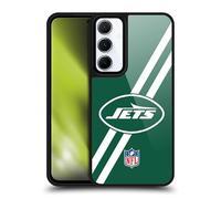 Head Case Designs Officially Licensed NFL Stripes New York Jets Logo Gel Armour Case [Military Grade Protection] Compatible With Samsung Galaxy A55 5G