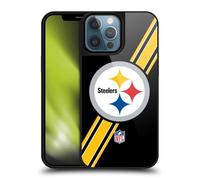 Head Case Designs Officially Licensed NFL Stripes Pittsburgh Steelers Logo Gel Armour Case [Military Grade Protection] Compatible With Apple iPhone 13 Pro Max