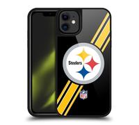 Head Case Designs Officially Licensed NFL Stripes Pittsburgh Steelers Logo Gel Armour Case [Military Grade Protection] Compatible With Apple iPhone 11