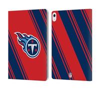 Head Case Designs Officially Licensed NFL Stripes Tennessee Titans Artwork Leather Wallet Case Compatible With Apple iPad Air 13 2024/2025