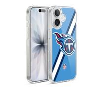 Head Case Designs Officially Licensed NFL Stripes Tennessee Titans Logo Gel Case [Military Grade Protection] Compatible With Apple iPhone 17