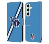 Head Case Designs Officially Licensed NFL Stripes Tennessee Titans Logo Leather Wallet Case Compatible With Samsung Galaxy S25+