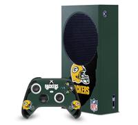 Head Case Designs Officially Licensed NFL Sweep Stroke Green Bay Packers Game Console Wrap and Game Controller Skin Bundle Compatible With Xbox Series S