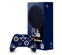 Head Case Designs Officially Licensed NFL Sweep Stroke Houston Texans Game Console Wrap and Game Controller Skin Bundle Compatible With Xbox Series S Console & Controller Bundle