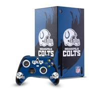 Head Case Designs Officially Licensed NFL Sweep Stroke Indianapolis Colts Game Console Wrap and Game Controller Skin Bundle Compatible With Xbox Series X