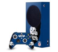 Head Case Designs Officially Licensed NFL Sweep Stroke Indianapolis Colts Game Console Wrap and Game Controller Skin Bundle Compatible With Xbox Series S Console & Controller Bundle