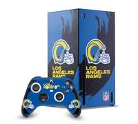 Head Case Designs Officially Licensed NFL Sweep Stroke Los Angeles Rams Game Console Wrap and Game Controller Skin Bundle Compatible With Xbox Series X