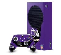 Head Case Designs Officially Licensed NFL Sweep Stroke Minnesota Vikings Game Console Wrap and Game Controller Skin Bundle Compatible With Xbox Series S Console & Controller Bundle