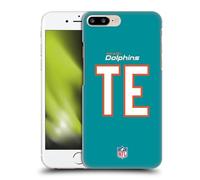 Head Case Designs Officially Licensed NFL TE Aqua Miami Dolphins Positions & Logo Hard Back Case Compatible With Apple iPhone 7 Plus/iPhone 8 Plus