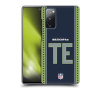 Head Case Designs Officially Licensed NFL TE Navy Seattle Seahawks Positions & Logo Hard Back Case Compatible With Samsung Galaxy S20 FE / 5G