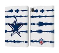 Head Case Designs Officially Licensed NFL Watercolour Stripe Print Dallas Cowboys Art Leather Wallet Case Compatible With Apple iPad Pro 12.9 2020/2021/2022