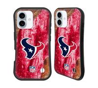 Head Case Designs Officially Licensed NFL Wood Resin Print Houston Texans Art Hybrid Case Compatible With Apple iPhone 16