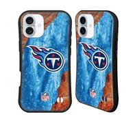 Head Case Designs Officially Licensed NFL Wood Resin Print Tennessee Titans Art Hybrid Case Compatible With Apple iPhone 16 Plus