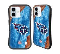 Head Case Designs Officially Licensed NFL Wood Resin Print Tennessee Titans Art Hybrid Case Compatible With Apple iPhone 16
