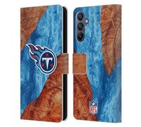 Head Case Designs Officially Licensed NFL Wood Resin Print Tennessee Titans Art Leather Wallet Case Compatible With Samsung Galaxy A15