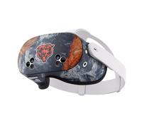 Head Case Designs Officially Licensed NFL Wood & Resins Chicago Bears Vinyl Sticker Skin Decal Cover Compatible With Meta Quest 3S