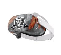 Head Case Designs Officially Licensed NFL Wood & Resins Las Vegas Raiders Vinyl Sticker Skin Decal Cover Compatible With Meta Quest 3S