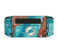 Head Case Designs Officially Licensed NFL Wood & Resins Miami Dolphins Vinyl Sticker Skin Decal Cover Compatible With Lenovo Legion Go