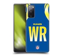 Head Case Designs Officially Licensed NFL WR Royal Los Angeles Rams Positions & Logo Hard Back Case Compatible With Samsung Galaxy S20 FE / 5G