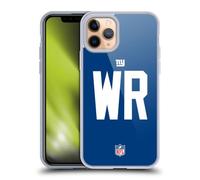 Head Case Designs Officially Licensed NFL WR Royal New York Giants Positions & Logo Gel Case [Military Grade Protection] Compatible with Apple iPhone 11 Pro and Compatible with MagSafe