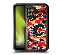 Head Case Designs Officially Licensed NHL Camouflage Calgary Flames Ultra-Armoured Shockproof Case [Military Grade Protection] Compatible With Samsung Galaxy A14 5G