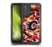 Head Case Designs Officially Licensed NHL Camouflage Calgary Flames Ultra-Armoured Shockproof Case [Military Grade Protection] Compatible With Galaxy A52 / A52s / 5G (2021)