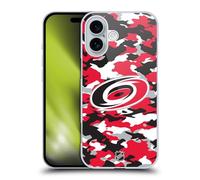 Head Case Designs Officially Licensed NHL Camouflage Carolina Hurricanes Hard Back Case Compatible With Apple iPhone 16