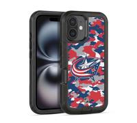 Head Case Designs Officially Licensed NHL Camouflage Columbus Blue Jackets Ultra-Armoured Shockproof Case [Military Grade Protection] Compatible With Apple iPhone 16