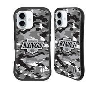 Head Case Designs Officially Licensed NHL Camouflage Los Angeles Kings Hybrid Case Compatible With Apple iPhone 16