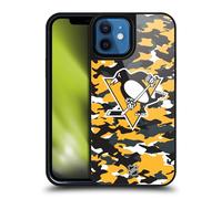 Head Case Designs Officially Licensed NHL Camouflage Pittsburgh Penguins Gel Armour Case [Military Grade Protection] Compatible With Apple iPhone 12 / iPhone 12 Pro
