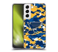 Head Case Designs Officially Licensed NHL Camouflage St Louis Blues Gel Case [Military Grade Protection] Compatible With Samsung Galaxy S22 5G